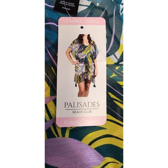 Palisades Beach Club Women's V-Neck Sheer Chiffon Swimsuit Covered Size XS-SM - Picture 11 of 11